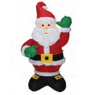 Inflatable plush Santa with LED 1.35m