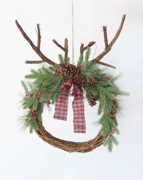 Deer Antler Wreath
