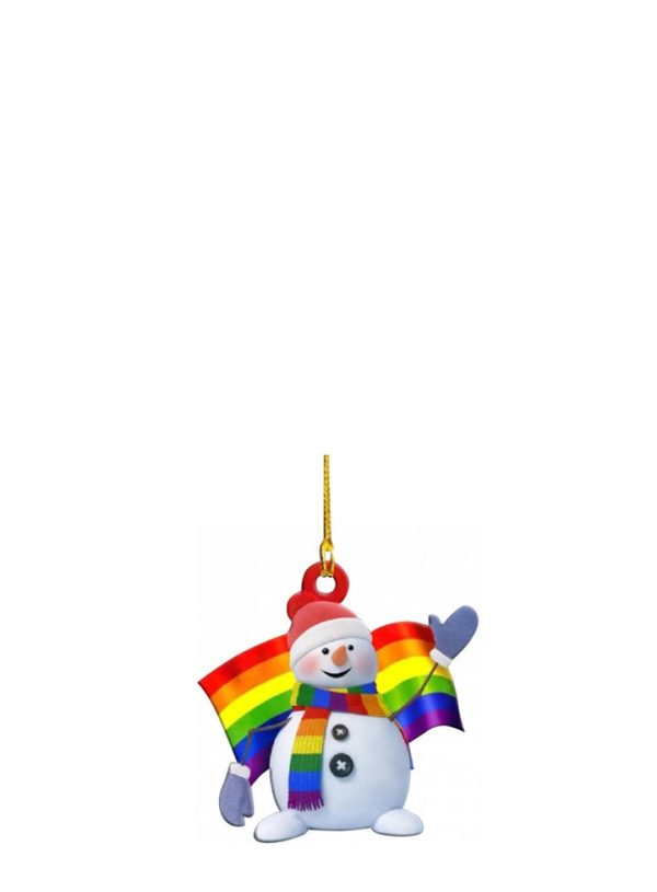 Rainbow Snowman