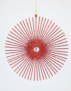 Large Red Ray Ornament