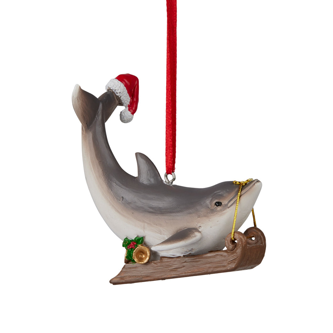 Hanging Christmas Dolphin 8cm