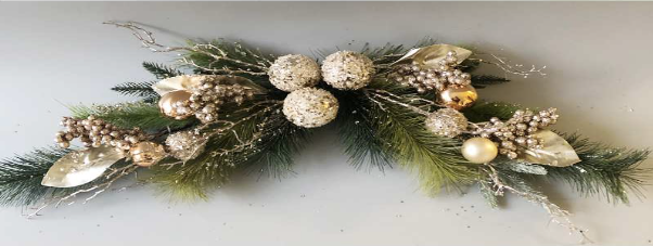 Pine and Bauble Decoration