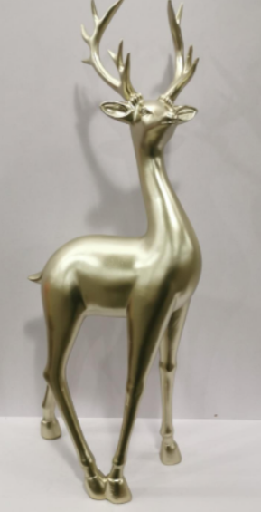 Standing Reindeer in Gold