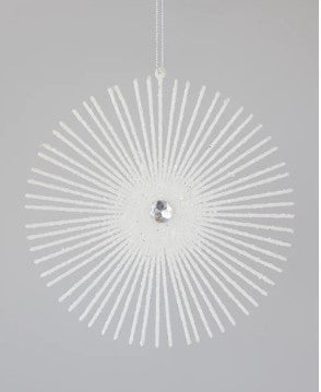 Large White Ray Ornament