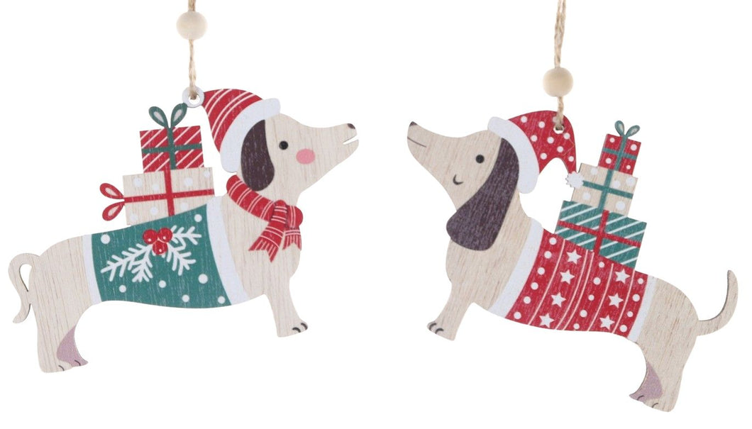 Sausage Dog Hanging Ornament