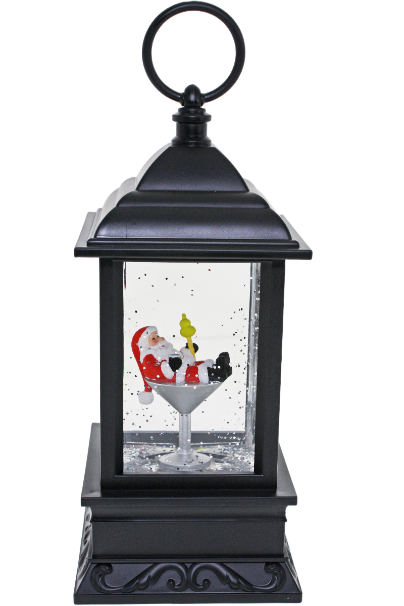 Santa Martini Black Lantern