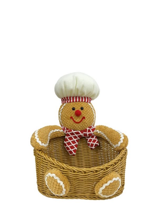 Gingerbread Cane Basket