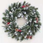 Christmas Silver Glitter Wreath 60cm