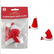 Christmas Santa Hat Hair Clips