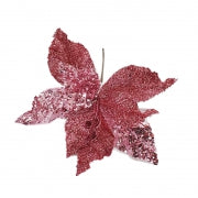 Christmas Flower Glitter pink