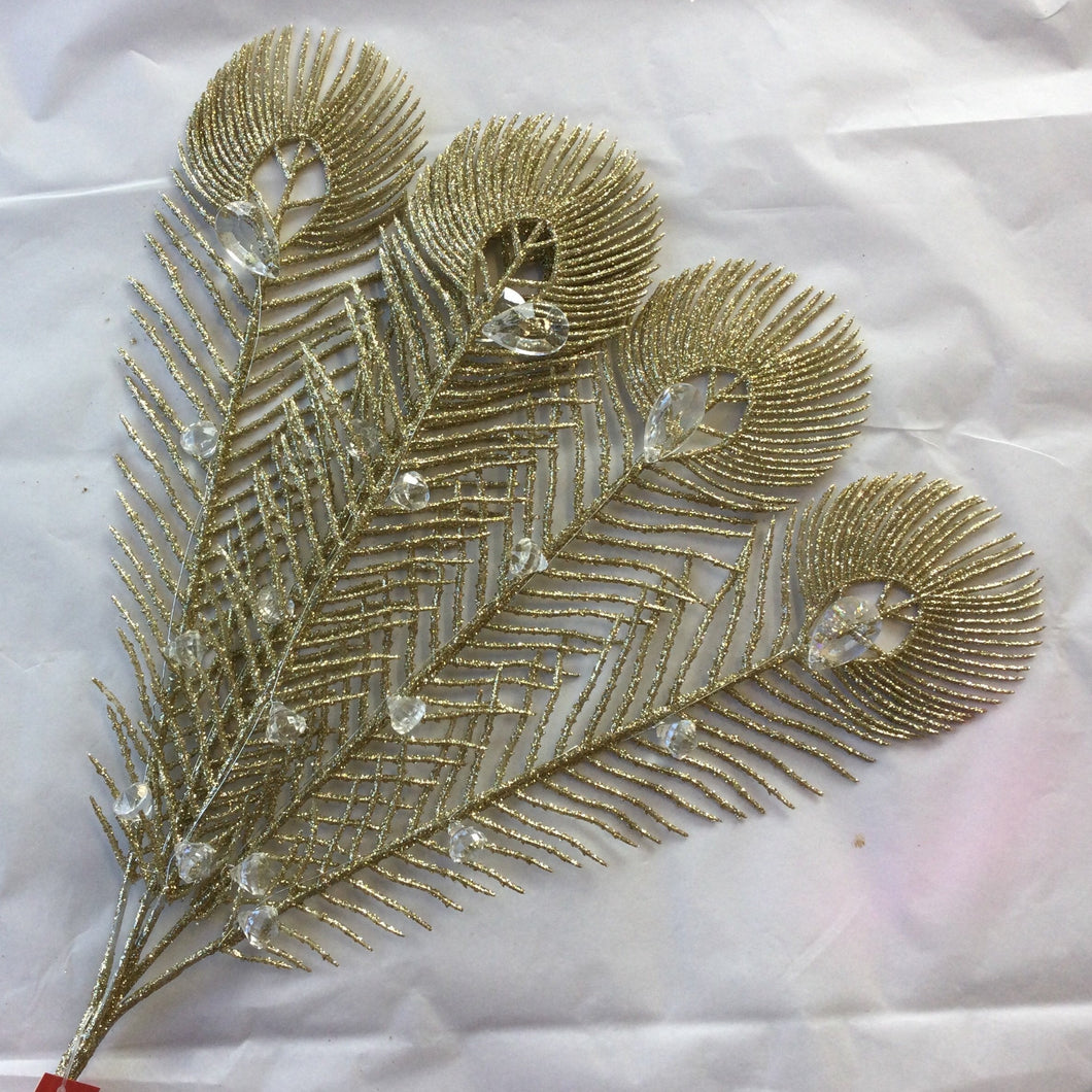 Christmas Glitter Feather