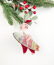Load image into Gallery viewer, Summer Santa with Surfboard Hanging Decoration
