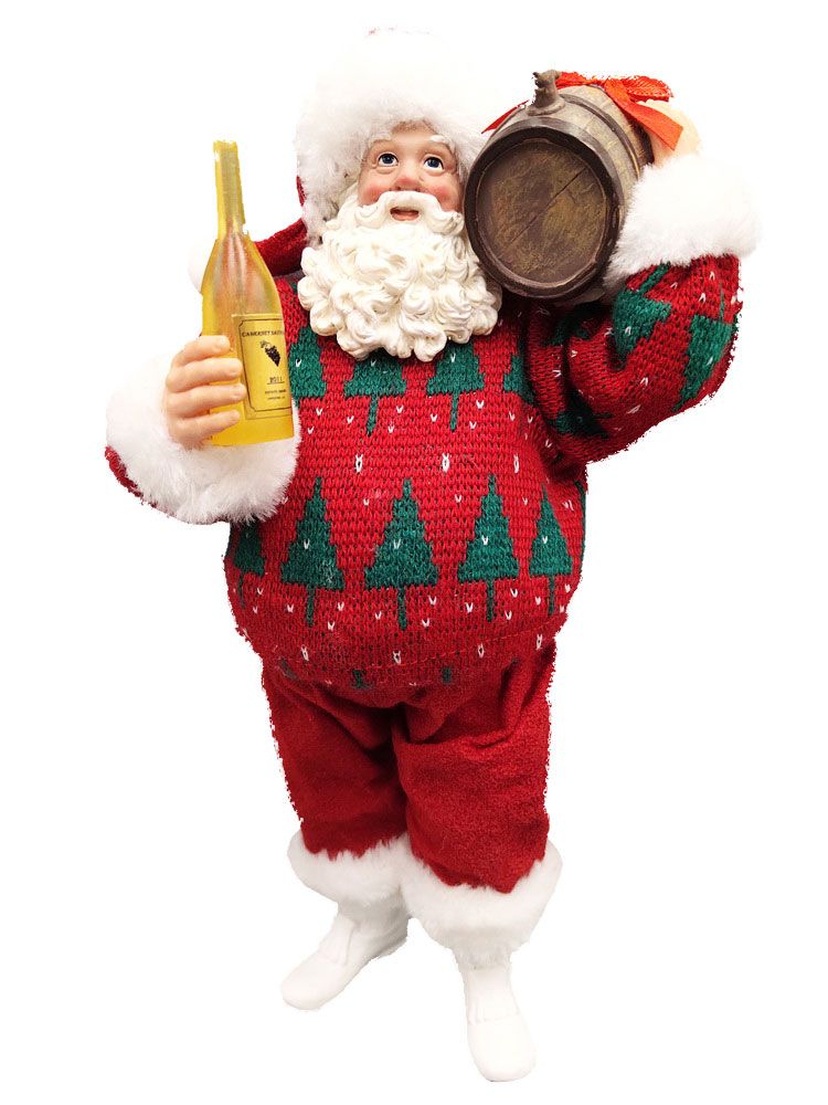 28cm Standing Santa Claus Barrel